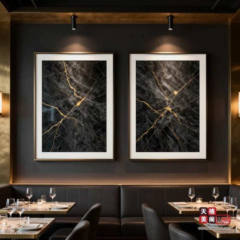 轻奢风餐厅装饰画案例 · 工装（28）