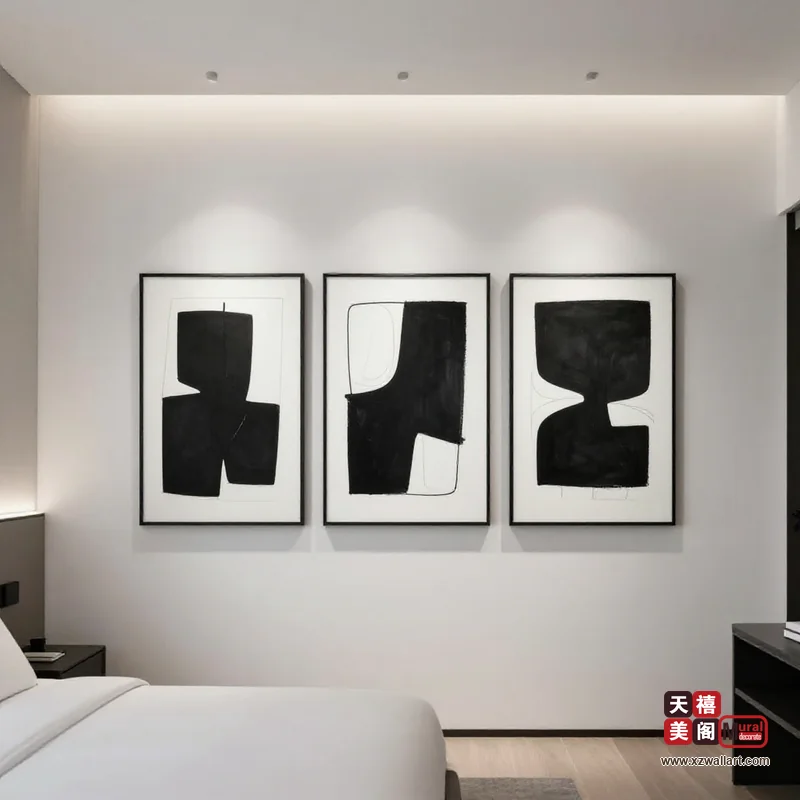 现代简约卧室装饰画案例 · 工装（36） 2