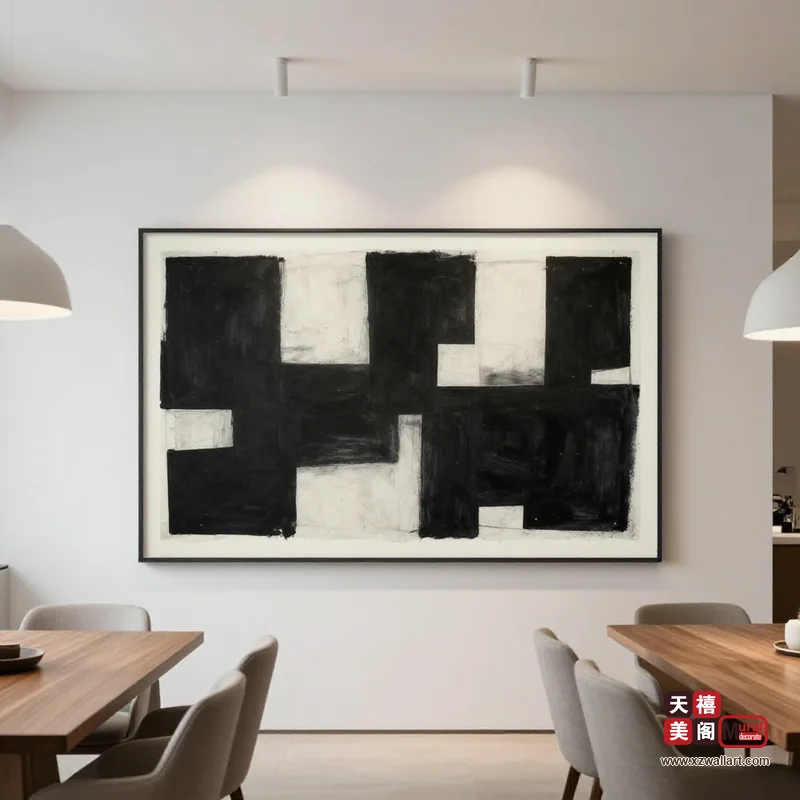 现代简约餐厅装饰画案例 · 家装(37) 3