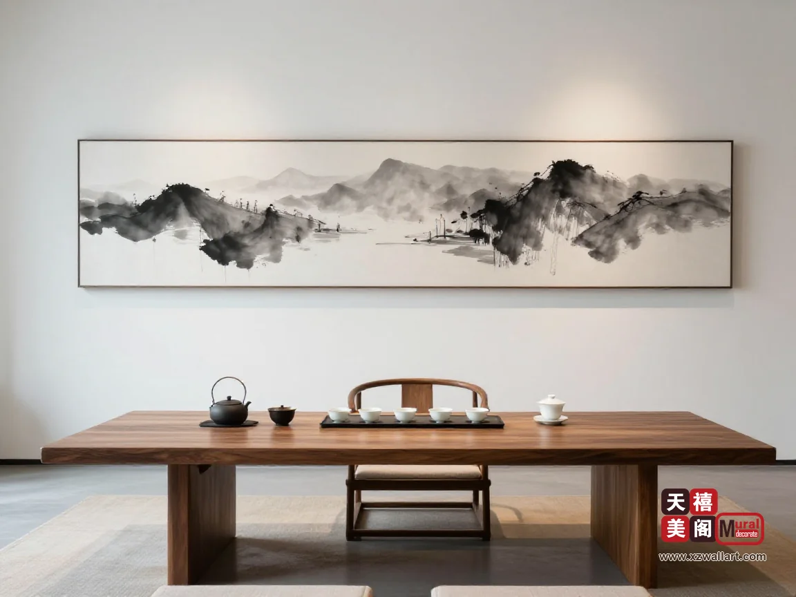 茶室挂画的分寸：留白、高度与屏风式大画