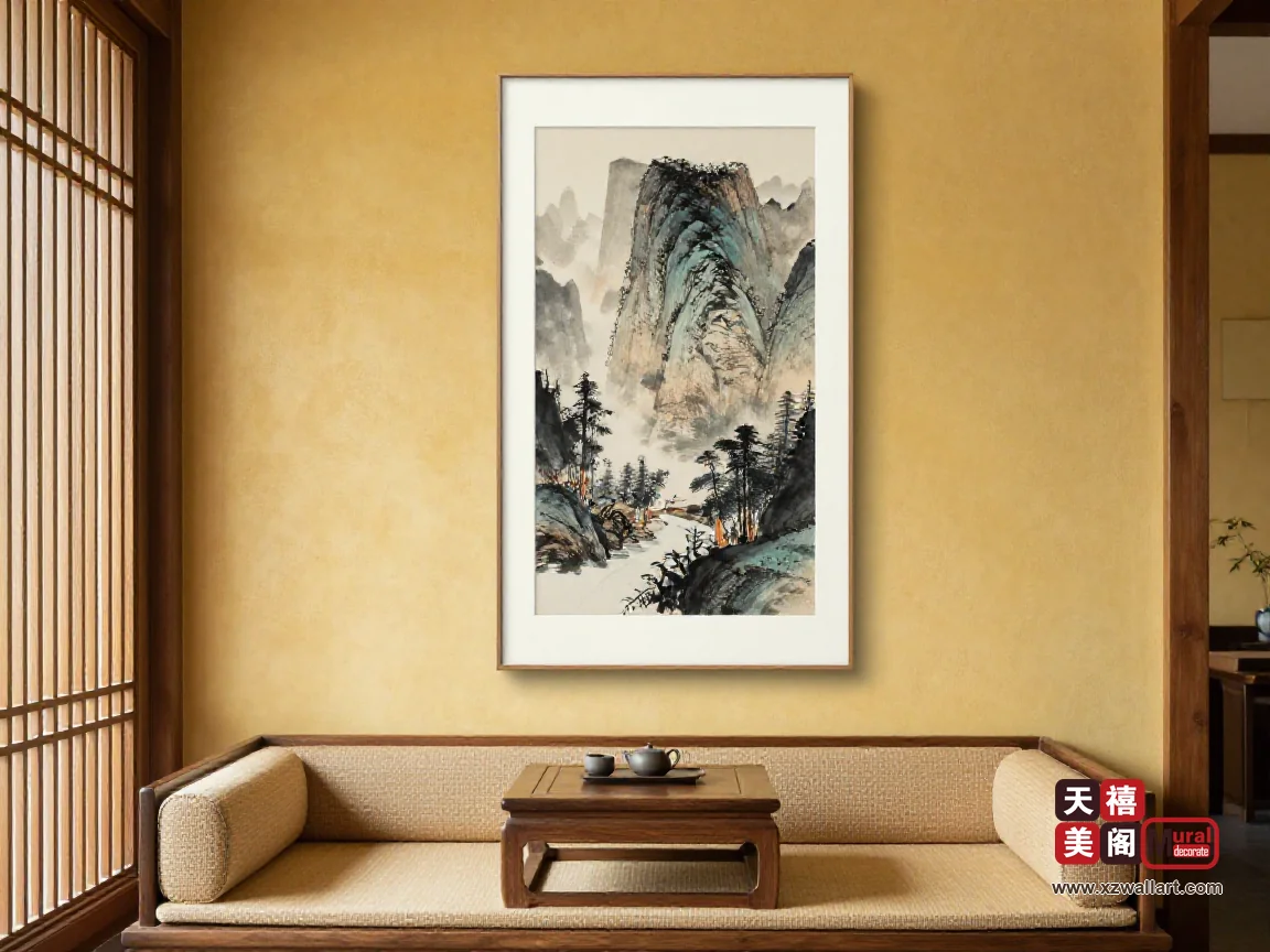 茶室挂画挂多高？坐榻、跪坐与站立三种视线对应的画心高度