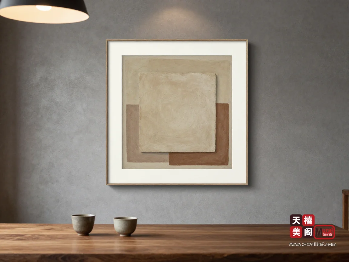 侘寂风茶室适合挂小画还是大画？40 厘米与 90 厘米在茶席前的差别