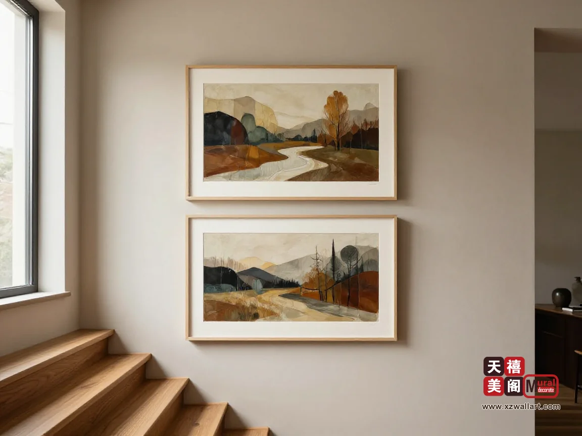 从一层走到二层这三十秒，画题怎么接上去？楼梯口、平台与二层走廊的三段过渡