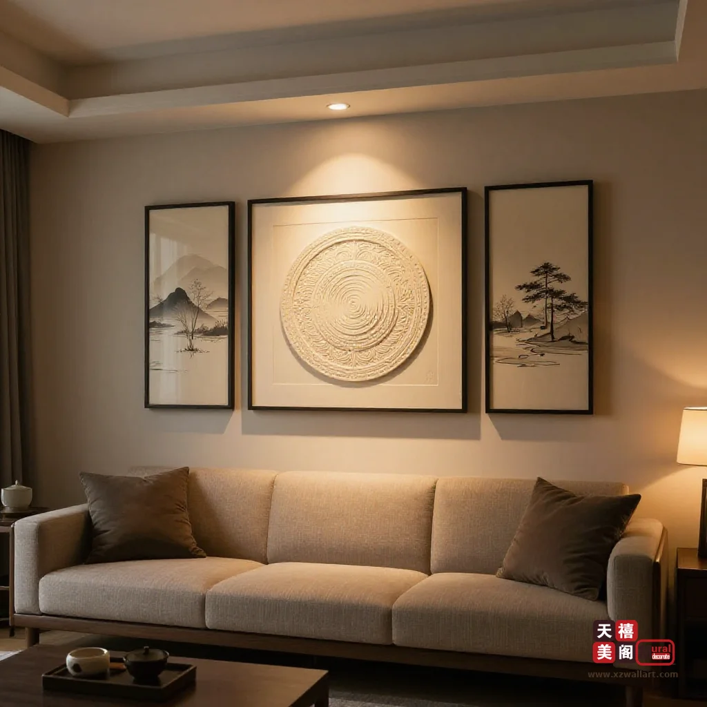 日式风书房挂什么画？三种挂位高度、用眼舒适与低干扰选画