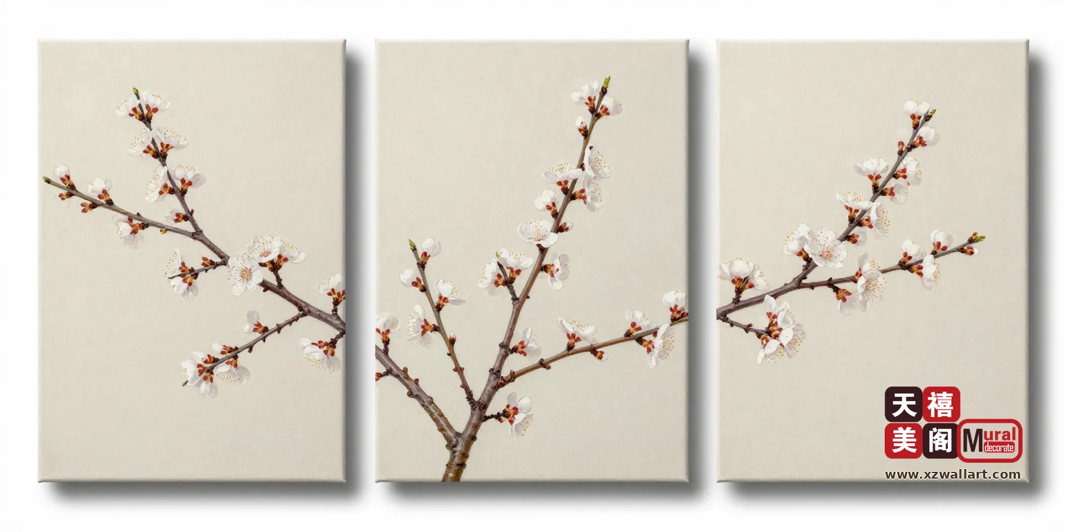 奶白花器·框中框·横版